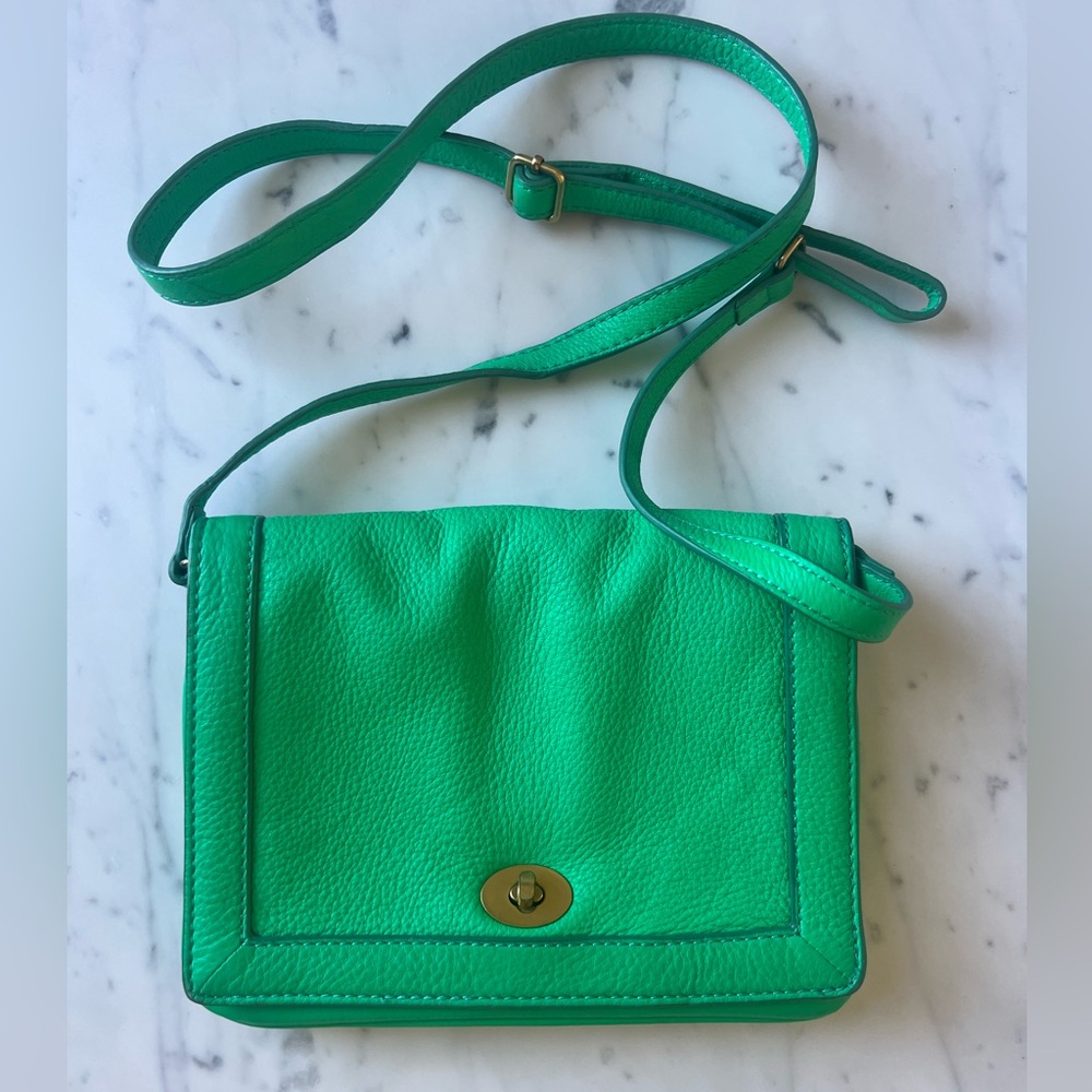 J.Crew Tillary pebbled leather crossbody